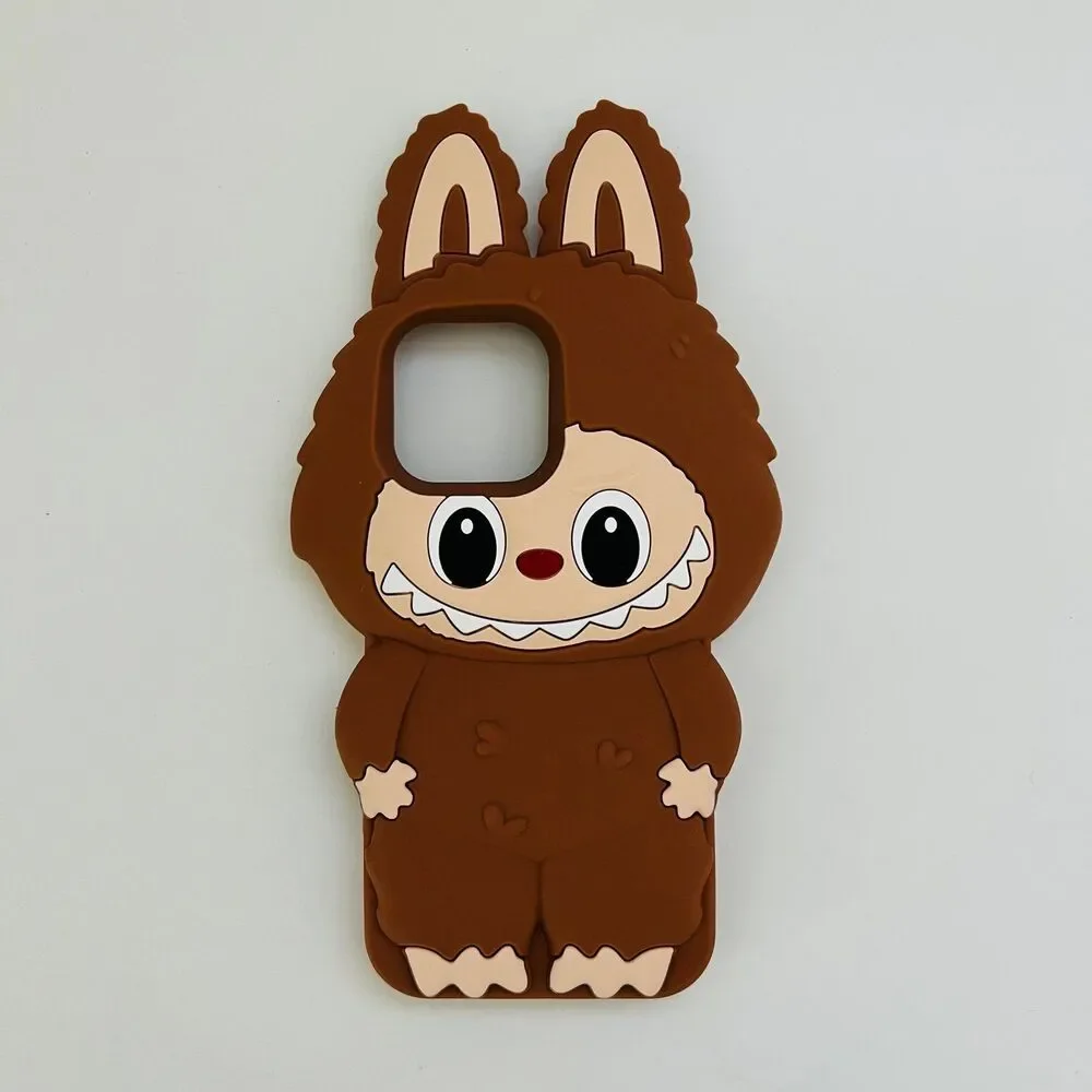 Brown Beige Silicone iPhone 16 Pro Max Case